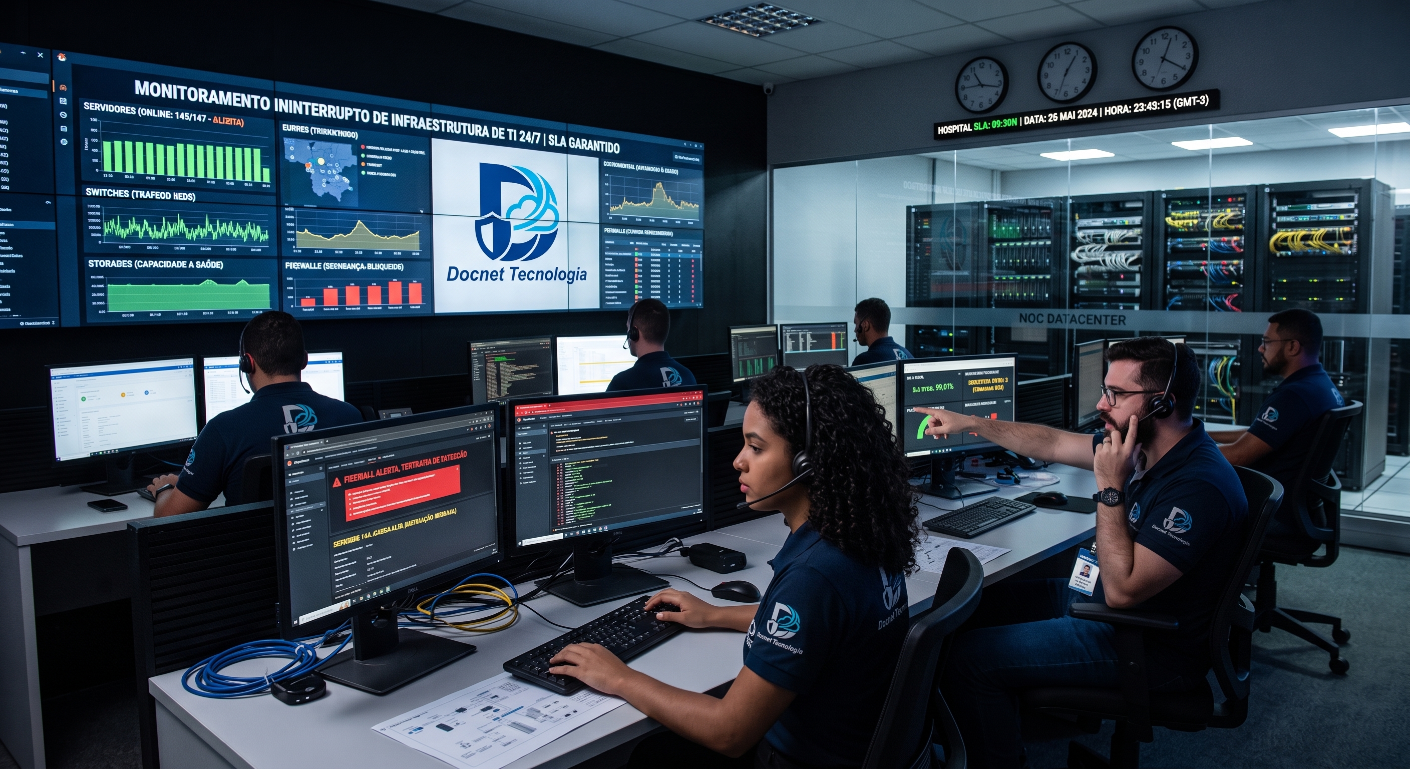 Gestão NOC 24/7